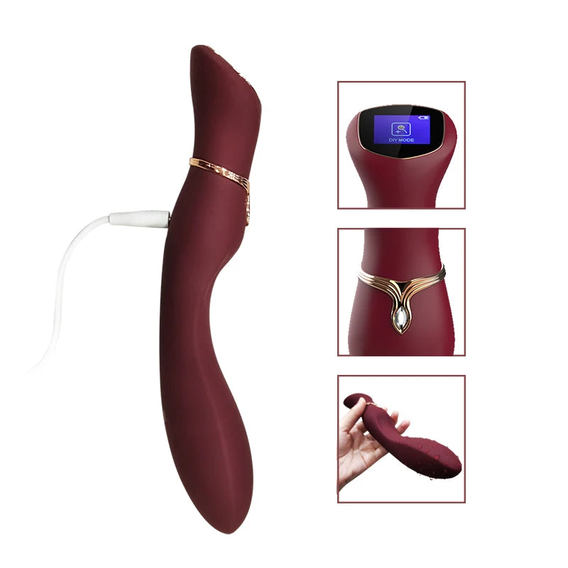 VIOTEC Chance เครื่องสั่นสำหรับผู้หญิงหน้าจอสัมผัส Interactive vibrator Bendable จำลองซิลิโคน dildo G Spot Orgasm UYO