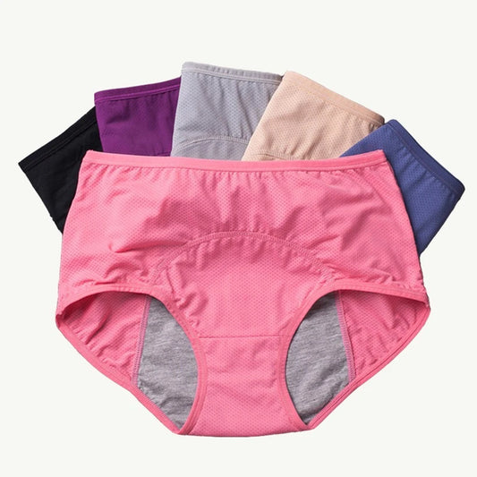 Leak-Proof Menstrual Panties Women Incontinence Period Underwear Girls Lingerie Menstruation Cotton Large Plus Size Female Brief