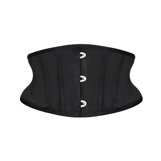 Burvogue Women Waist Trainer Corsets Slimming Shaper Belt Short Torso Satin Underbust Corset Sexy Lace Up Bustiers & Corsets