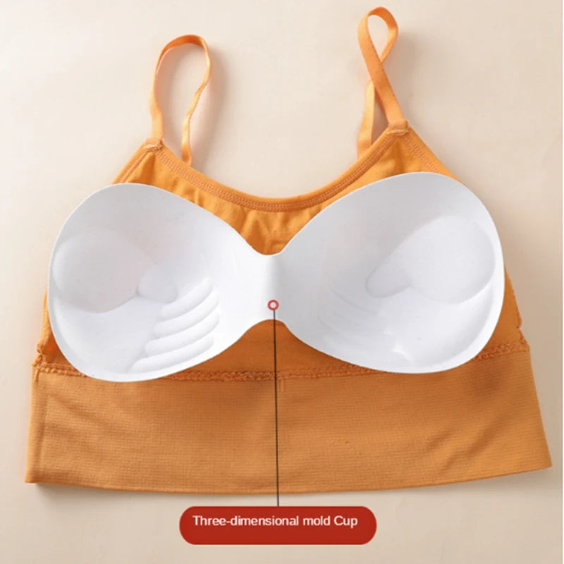 Seamless Bras ผู้หญิงกีฬา Bra Gym Push Up Bralette เสื้อกั๊ก Elastic Brassiere ผู้หญิงฟิตเนส Gym ชุดชั้นใน Bra Top