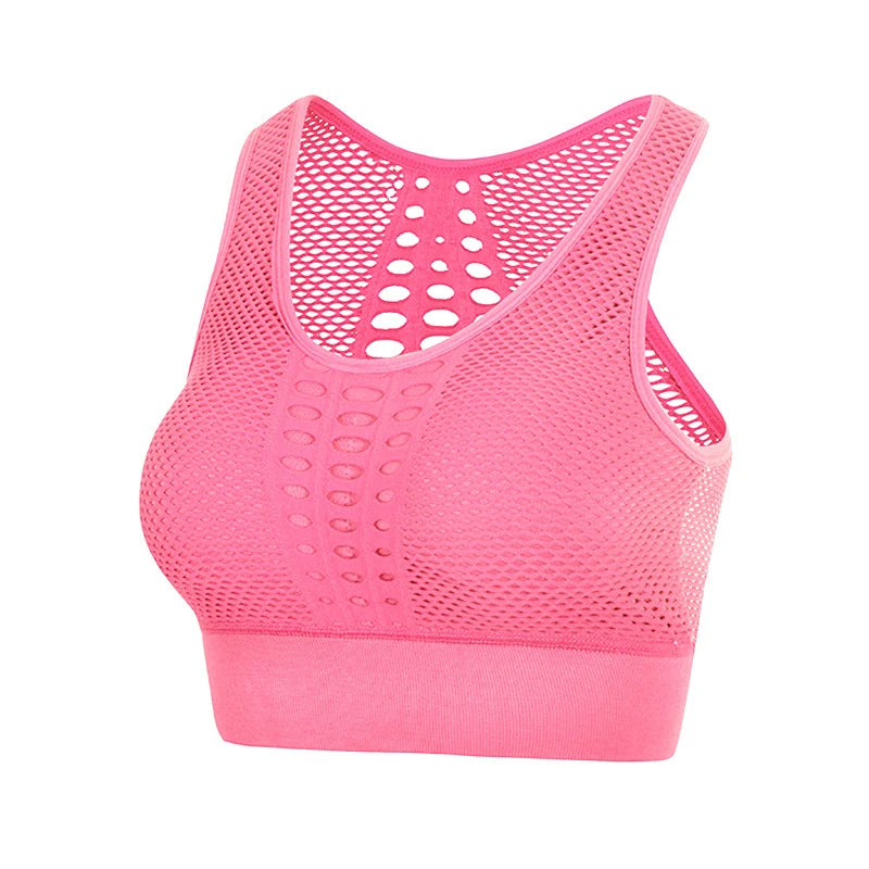 Yoga Sports Bra Women Yoga Crop Top Shockproof Push Up Underwear Fitness Bras Athletic Vest Gym Shirt Sport Sportswear Sling Bra