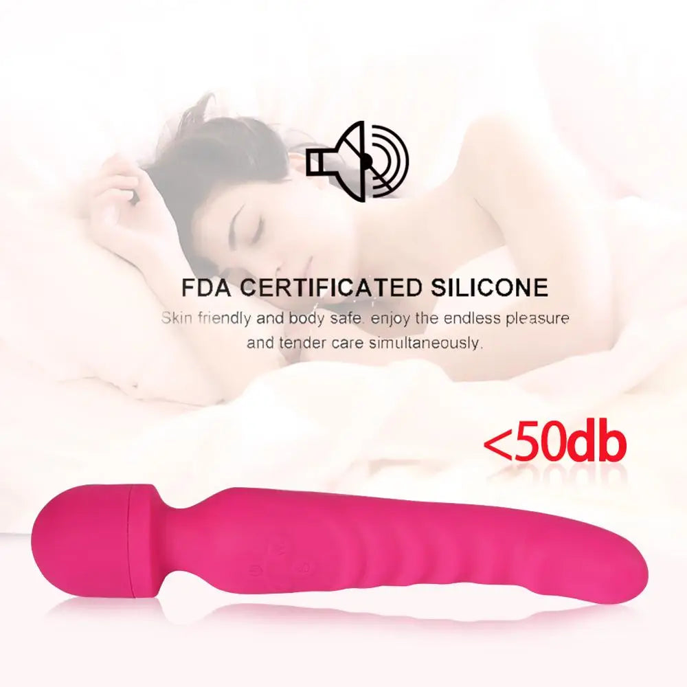 Chauffage AV baguette magique Massage vibrateur point G stimulateur clitoridien Masturbation féminine godes vibrateur pour femmes Rechargeable