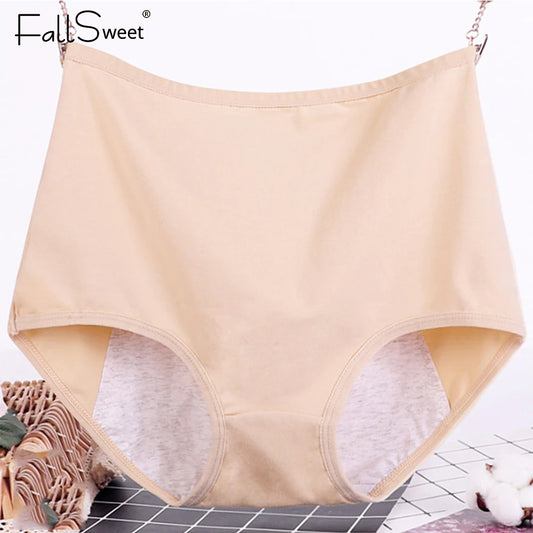 FallSweet grande taille culotte menstruelle sous-vêtements Sexy femmes taille haute étanche culotte menstruelle 6XL