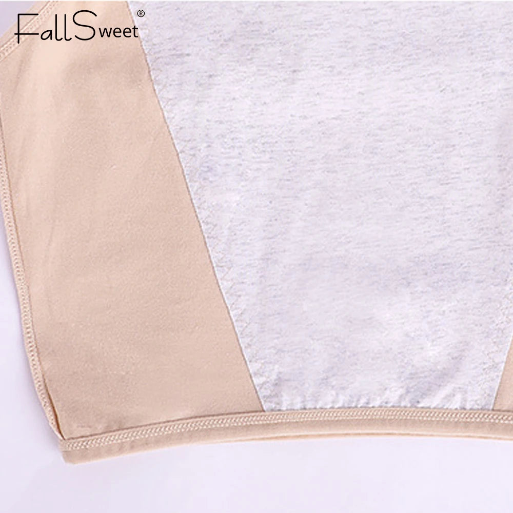 FallSweet Plus Size Period Panties Sexy Underwear Women High Waist Leak Proof Menstrual Panties  6XL