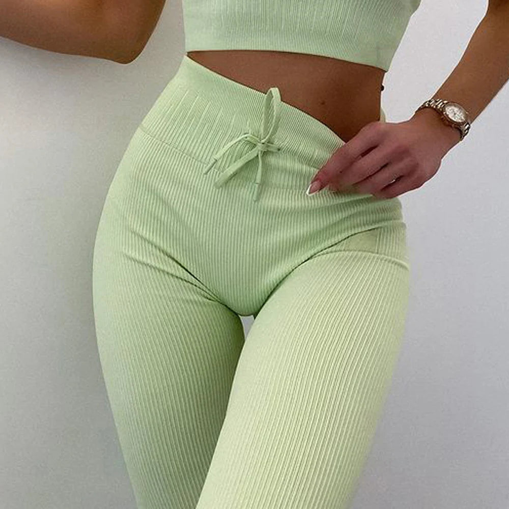 Yoga Pants Women Leggings For Fitness Seamless Leggings Sport Women Fitness Tights Drawstring Leggings Gym Clothing Sweatpants