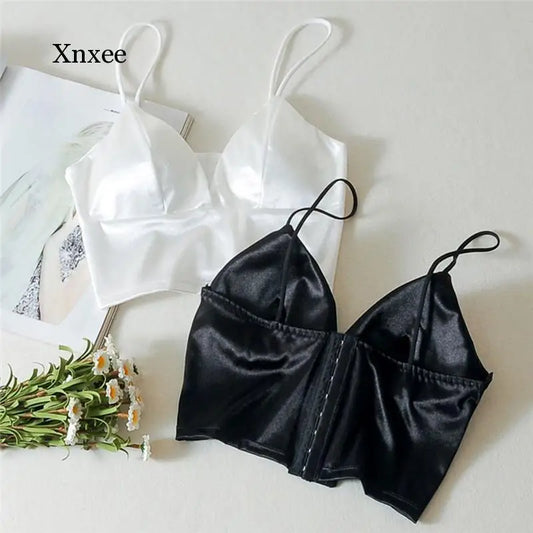 Fashion Women Lady Casual Crop Top Tube Chest Wrap Bandeau Underwear Black White Wrapped Chest Strap Chest Pad Underwear