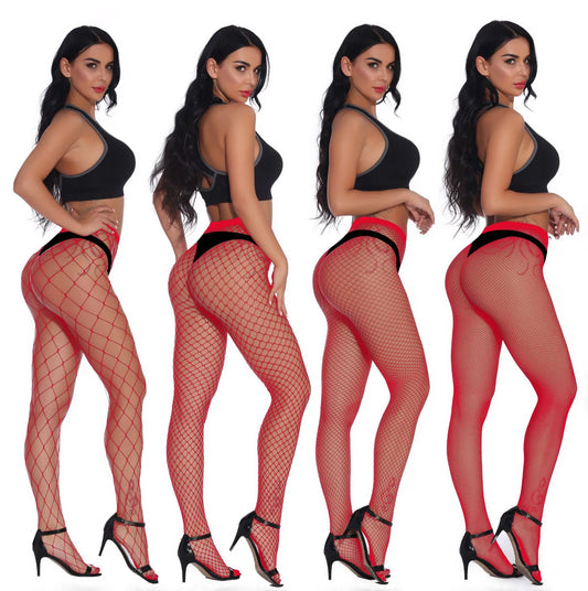 Women Sexy Hollow Fishnet Net Stockings Mesh Tights Socks Fashion Lady Thin Pantyhose Stockings