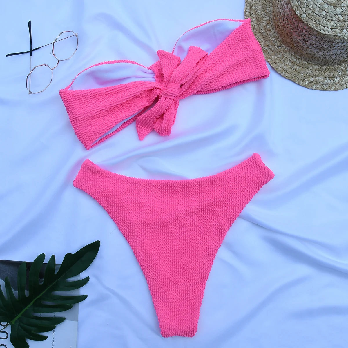 2023 Women Swimsuit Female Micro Bikini Sexy Swimwear Women Bandeau Bikini Set Swimming Suit Bathing Suits Beachwear