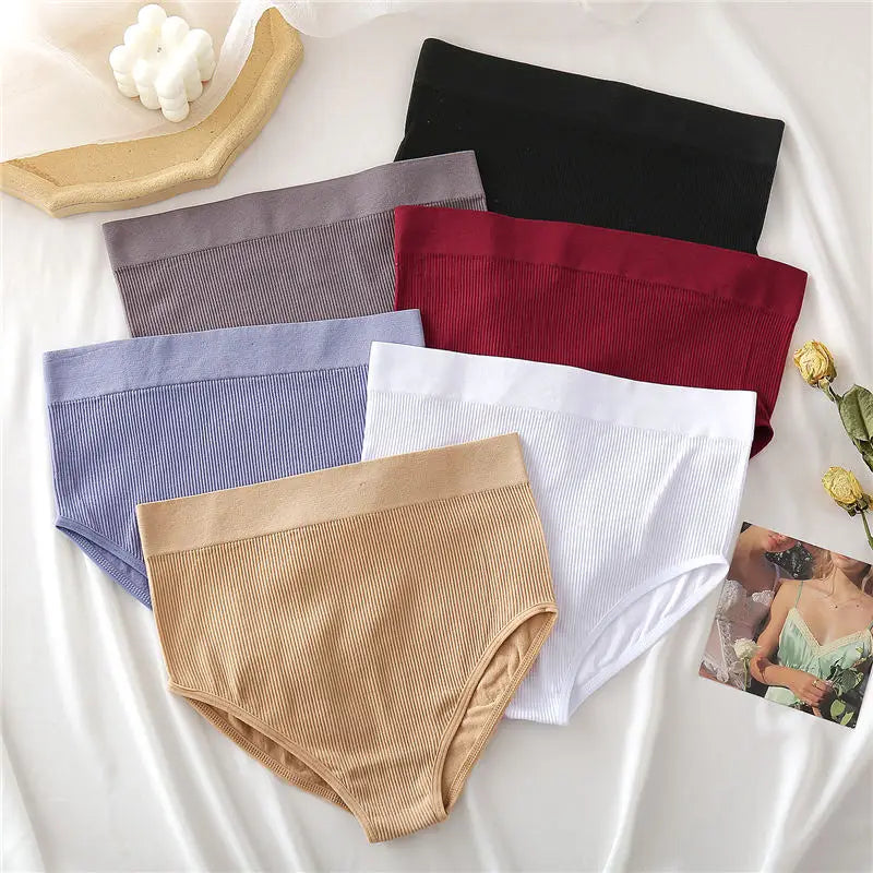 1/2PCS High Waist Panties Seamless Underwear for Women Sexy Briefs Female Underpants Ladies Panties Intimates Lingerie Pantys