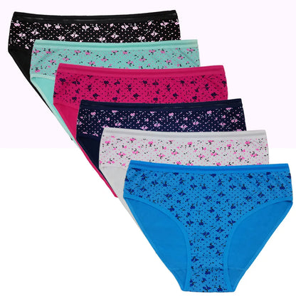 Hot Selling 1Pc/Lot New Large Size Briefs Women's Panties Big Yards Underwear Waist Cotton Lady Plus Small Floral 89515