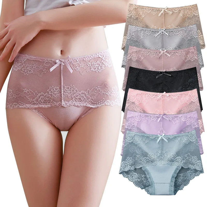 11 pieces of cotton underwear, ladies lace briefs, large size, soft and comfortable, girls underwear on sale