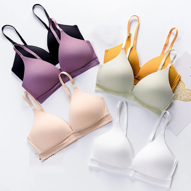 คุณภาพสูงผู้หญิงกีฬา Bras Fast แห้งยืดหยุ่นเบาะ GYM Running skeep Bra สีทึบฟิตเนสโยคะกีฬา Breathable Tops lady