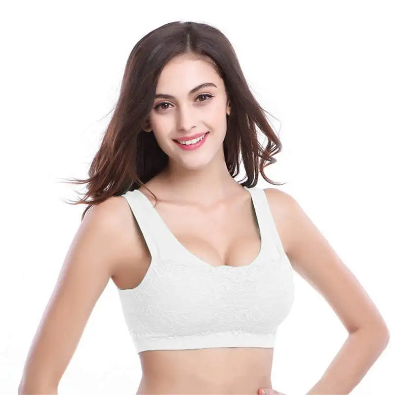 Women Sports Bra Padded Sport Top Breathable Underwear Top Running Fitness Yoga Vest Tanks Ladies Push Up Brassiere Sleep Bras