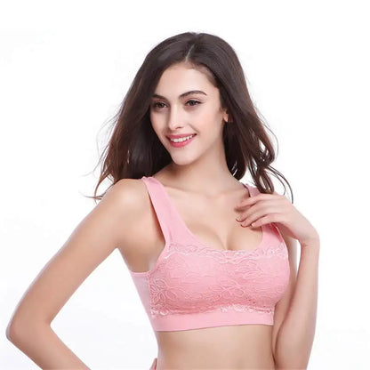 Women Sports Bra Padded Sport Top Breathable Underwear Top Running Fitness Yoga Vest Tanks Ladies Push Up Brassiere Sleep Bras