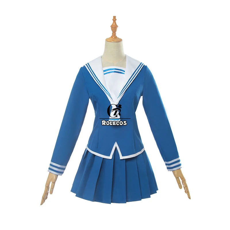 ROLECOS Anime Fruits Basket Cosplay Costume Tohru Honda Cosplay Christmas JK Girl School Uniform Women Sailor Costume Top Skirt