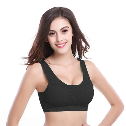 Women Sports Bra Padded Sport Top Breathable Underwear Top Running Fitness Yoga Vest Tanks Ladies Push Up Brassiere Sleep Bras