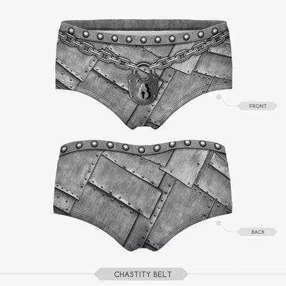 Printed Chastity Belt New 3D Women Underwear ladies Panties  Lady Briefs calcinha lingerie bragas