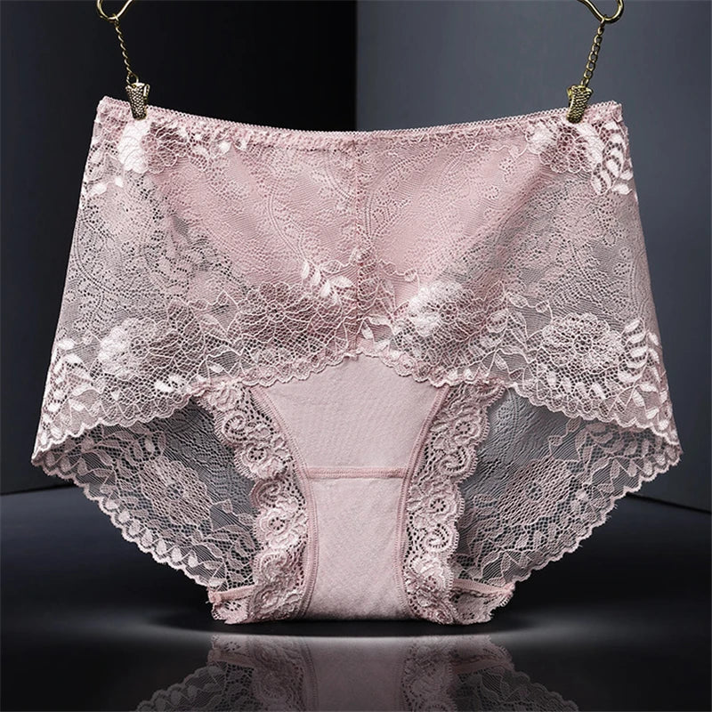 Sexy ladies panties large size cotton lace ladies briefs sexy transparent temptation comfortable high quality underwear women