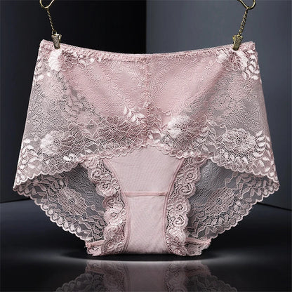 Sexy ladies panties large size cotton lace ladies briefs sexy transparent temptation comfortable high quality underwear women