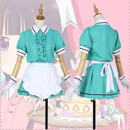 Costume de Cosplay Anime Blend S Hinata Kaho/Hideri Kanzaki/Maika Sakuranomiya/Amano Miu/Mafuyu Hoshikawa, uniforme de tablier de demoiselle d'honneur