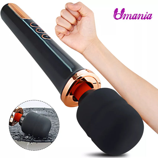 Énorme baguette magique vibrateur pour femmes, masturbateur, masseur corporel, vibrateur à 10 vitesses, Stimulation du Clitoris, jouets sexuels pour produits pour adultes