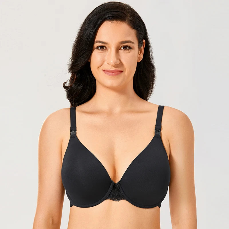 Gratlin – soutien-gorge d'allaitement sans couture à armatures, pour femmes enceintes, en dentelle avec os, Lingerie