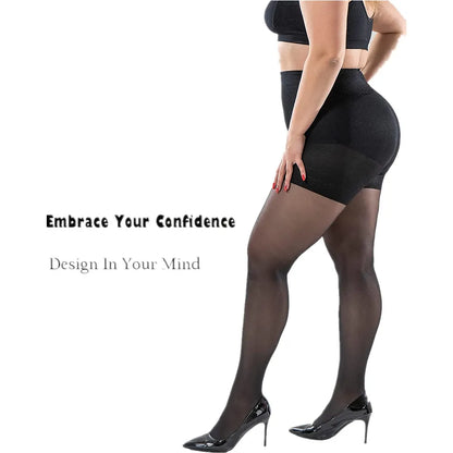 New 40D Women Black PLUS SIZE S-3XL CONTROL TOP Shaping Tights，Ladies confort Lift hip nylon Hosiery Pantyhose