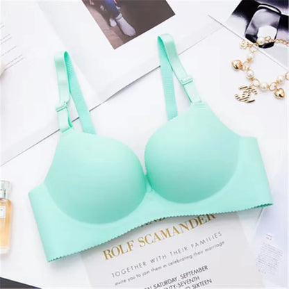 Seamless Bra ผู้หญิง Push Up สายฟรีปรับ Bralette เซ็กซี่ Bras สายรัด Bright ฤดูร้อนชุดชั้นใน Bras ชุดชั้นใน Breathable