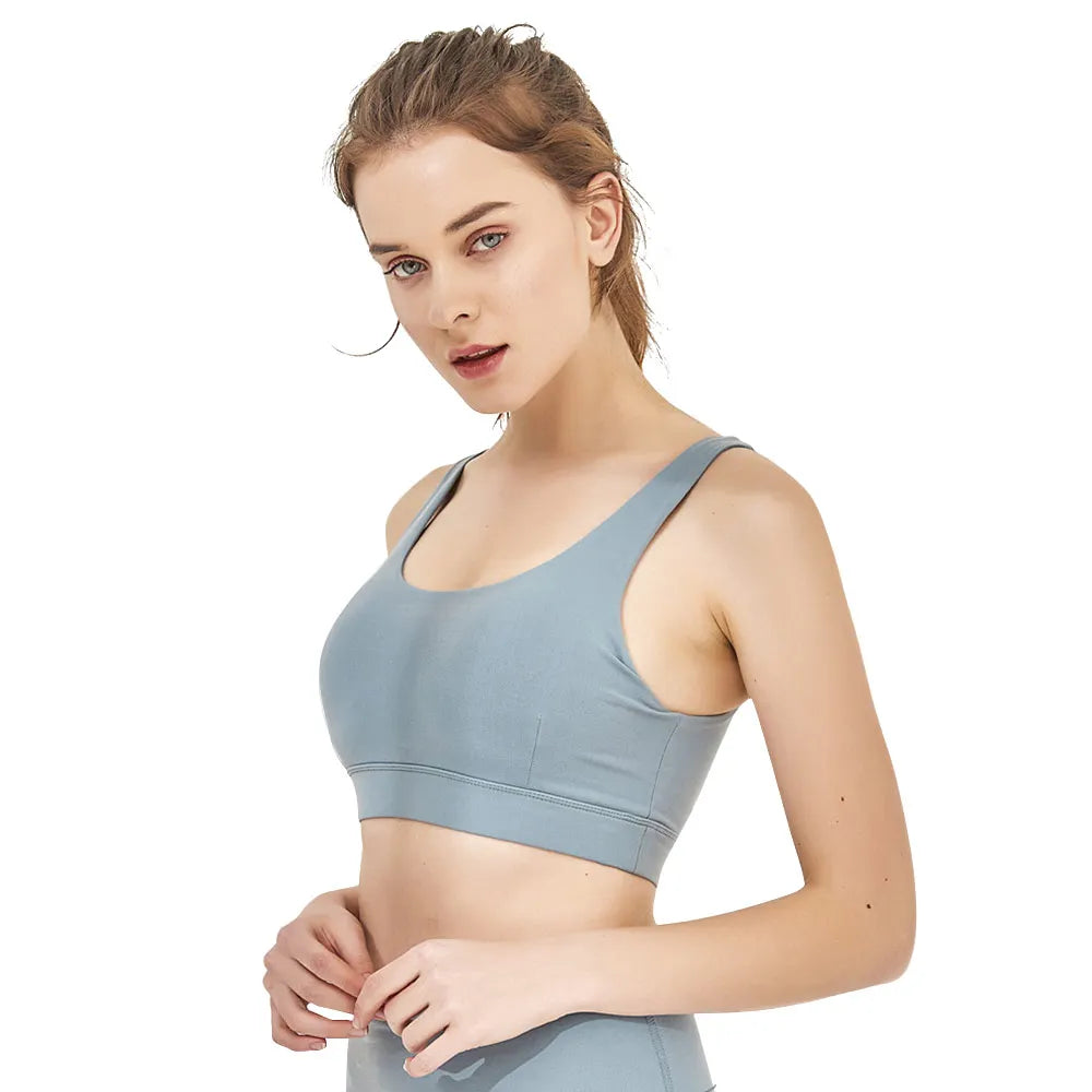 LUKITAS Soutien-Gorge de Sport Femme Sexy Lady Sportswear Brathable Sport Push Up Wear pour Femmes Gym Sous-Vêtements Nylon Running Nylon Yoga Bra