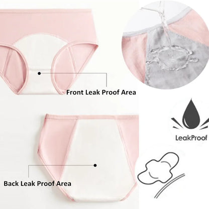 Panties for Menstruation Women Period Underwear 4 Layer High Waist Cotton Plus Size Heavy Flow Absorbency Culotte Menstruelle