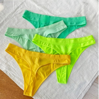 Women Panties Sexy Low Waist Thong Sports Briefs Sexy Lingerie Underwear Fitness Seamless T Pants Sunbathing G-string Singwear