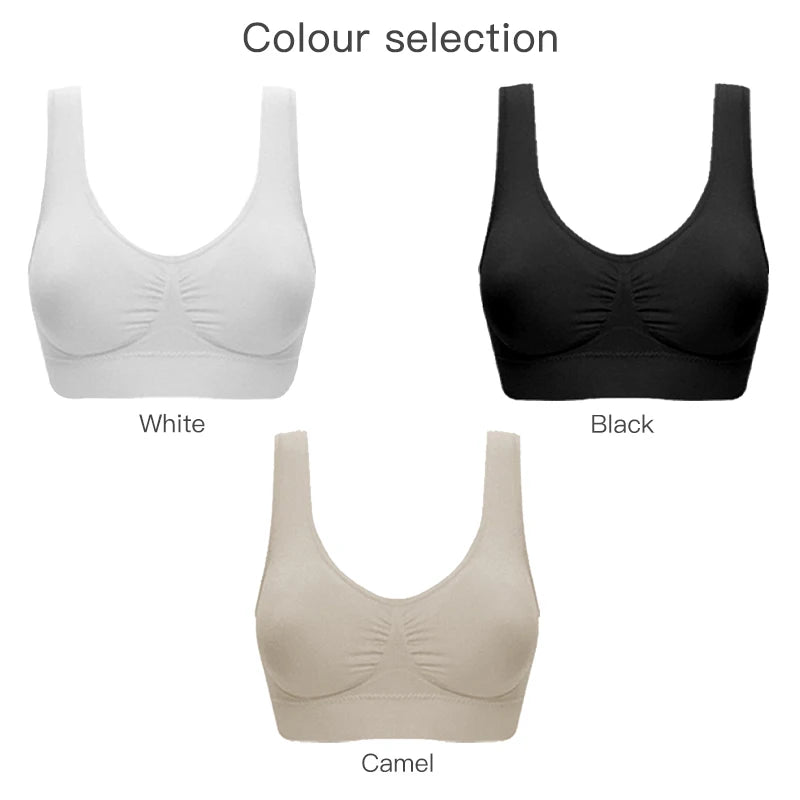 Fitness Sports Bra Women Shockproof Sexy High-Intensity Yoga Bra Bralette Running Gym Vest Cotton Underwear Top