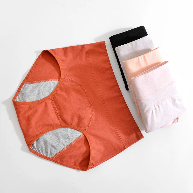 High Waist Period Underwear Cotton Menstrual Panties Panties for Menstruation Culotte Menstruelle Leak Proof Bragas Menstruales