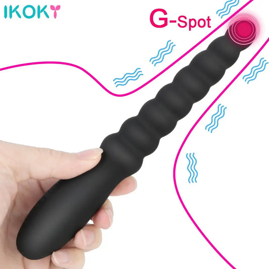 10 Speed ​​Anal Vibrator Anal ลูกปัดนวดต่อมลูกหมาก Dual มอเตอร์ Butt Plug Stimulator USB Charge Vibrators เพศของเล่นสำหรับผู้ชายผู้หญิง