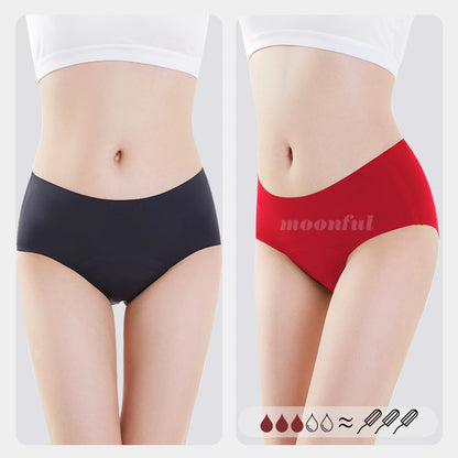 Menstrual Panties for Women 4 Layer Leak Proof Period Panties Lace Bikini Menstrual Girls Heavy Flow Menstruation Underwear