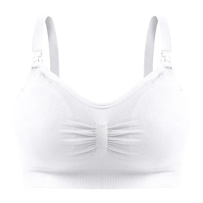 Nursing Bra Plus Size Breastfeeding Bra Breathable Women Seamless Underwear Prevent Sagging Maternal Support Pregnant Clothing