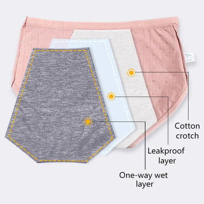 New Cotton Menstrual Panties Women Periods Leak Proof Monthly Menstruation Sexy Panty Female Lady Briefs Underwear With Pocket