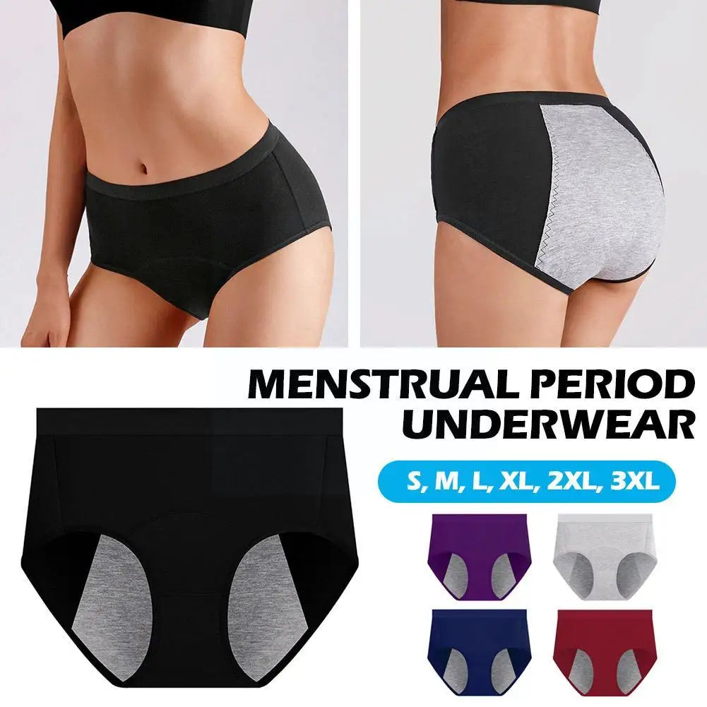 Panties For Menstruation Cotton Physiological Period Leak Proof Menstrual Panties Women High Waist Culotte Underwear Sexy B S3H4