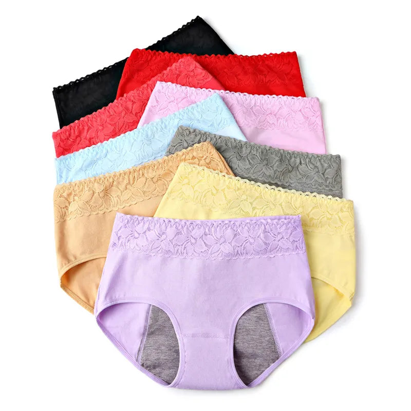 Female Physiological Pants Leak Proof Menstrual Women Underwear Period Panties Cotton Health Seamless Briefs In The Waist Warm