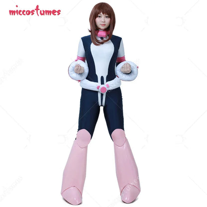 Costume de Cosplay de héros d'anime pour femmes, avec pièce de taille et tour de cou