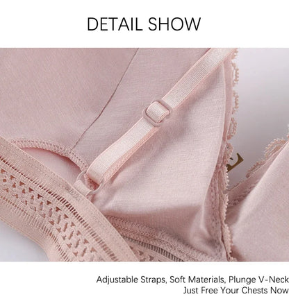 Sexy Floral Lace Bra Top For Women Push Up Female Lingerie Breathable Bralette Removable Pad Thin Wireless Bras