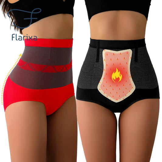 Flarixa – slip modelant sans couture, taille haute, contrôle du ventre, sous-vêtement thermique confortable, pantalon doux post-partum