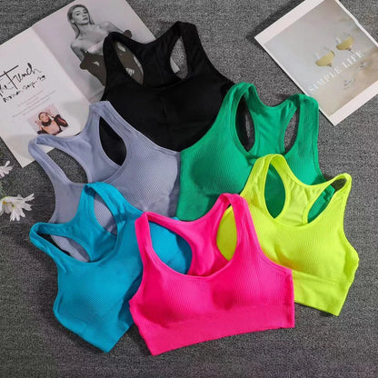 Women Sports Bra Top Push Up Fitness Yoga Bra Underwear Sport Tops For Women Breathable Running Vest Gym Wear Female Underwear