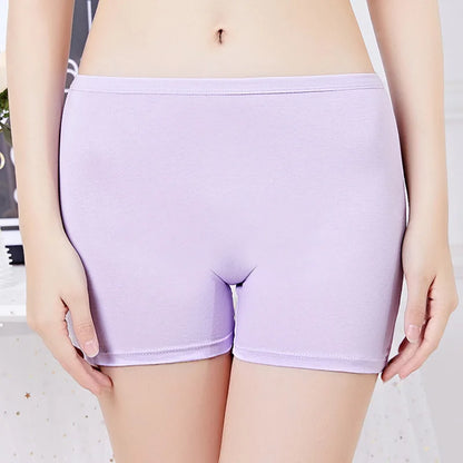 3 Pieces/Pack 6XL Big Size Boyshorts Women Underwear Boxer Female Safety Short Pants Large Size Ladies Cotton Panties