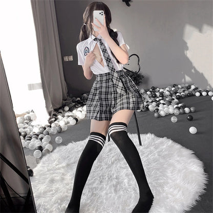 Costume de Cosplay japonais Sexy pour femmes, Lingerie, jeu de rôle, jupe plissée pour écolière, uniforme, costumes sexuels, sous-vêtements érotiques pour femmes