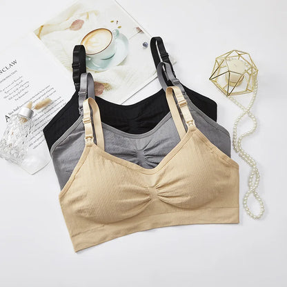 Wirefree พยาบาลเสื้อผ้า Cotton Bra ให้นมบุตรหญิงตั้งครรภ์การตั้งครรภ์ Breast Sleep ชุดชั้นใน Soutien Gorge Allaitement