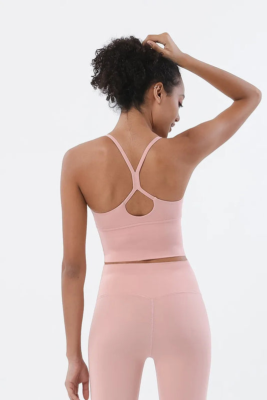 Soutien-gorge de Sport à dos croisé pour femmes, grande taille, haut de Sport, haute qualité, sensation nue, Yoga, offre spéciale