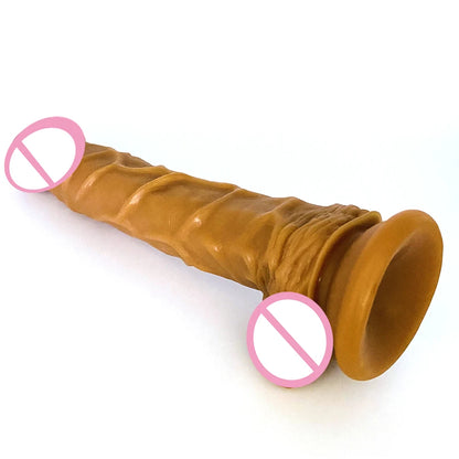 LUUKยาวDildoสมจริงเลือดเรือเลียนแบบอวัยวะเพศชายImitatorสำหรับผู้หญิงไม่มีVibrator Masturbationสวมใส่ผู้ใหญ่ของเล่นยางDick