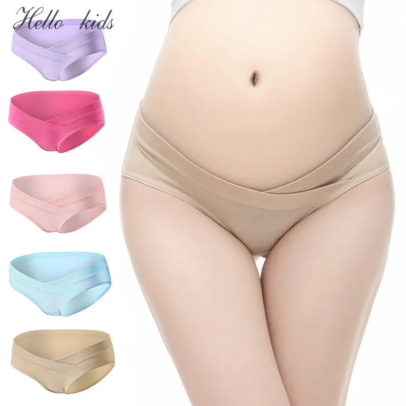 Maternity Panties Soft Breathable Cotton Low Waist Seamless Underwear Clothes for Pregnant Women Pregnancy Briefs