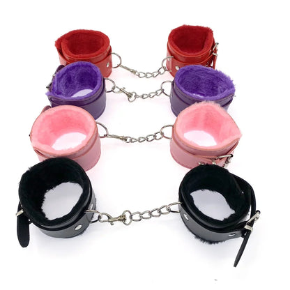 PU หนัง Handcuffs Sex Bondage Restraints ข้อมือ Cuffs ผลิตภัณฑ์,เกมสำหรับผู้ใหญ่ของเล่นสำหรับสตรีและผู้ชายผลิตภัณฑ์ Bdsm Fetish